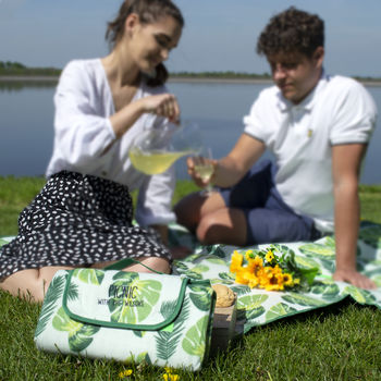Personalised Family Leaf Picnic Blanket, 2 of 3