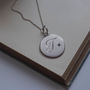 Birthstone Initial Necklace In Sterling Silver, thumbnail 1 of 10