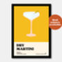 Dry Martini Cocktail Print, thumbnail 7 of 7