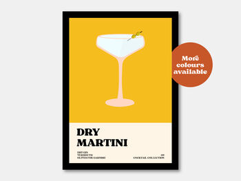 Dry Martini Cocktail Print, 7 of 7