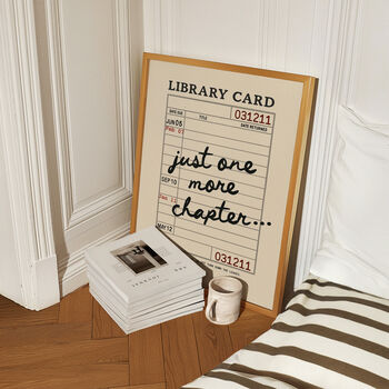 Just One More Chapter Book Print, 2 of 12