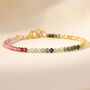 Skinny Watermelon Tourmaline Bracelet, thumbnail 1 of 10
