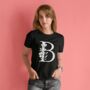 Monogrammed Women's Floral T Shirt, thumbnail 2 of 2
