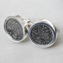 Terrific Tanner Cufflinks In Sterling Silver, thumbnail 1 of 3