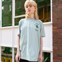 Bad Apple Unisex Printed T Shirt In Green, thumbnail 2 of 6
