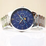 Men's Moonphase Watch With Your Own Handwriting, thumbnail 6 of 6