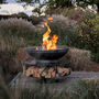 Fire Pit With Grill: Ring Of Logs 90 Swing Arm BBQ Rack, thumbnail 3 of 9