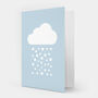 Gingerbread House Snow Cloud Christmas Cards Four Pack, thumbnail 5 of 5