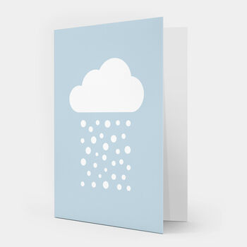 Gingerbread House Snow Cloud Christmas Cards Four Pack, 5 of 5
