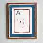 'A' For Ace Of Spades Alphabet Limited Edition Print, thumbnail 1 of 7