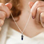 Sodalite Crystal Point Pendant Necklace, thumbnail 3 of 11