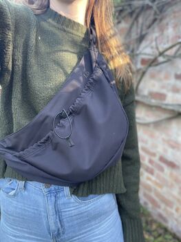 Monogrammed Large Cross Body Bag, 6 of 8