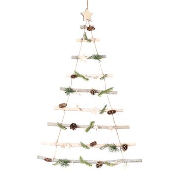 Nordic Forest Wall Hanging Christmas Tree Ladder, 2 of 6