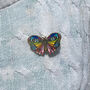 Bright Rainbow Butterfly Enamel Pin Badge, thumbnail 4 of 11