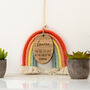 Personalised You Are The Gold Macrame Rainbow Sign, thumbnail 2 of 5
