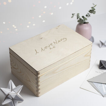 Child's Handwriting Keepsake Box For Grandma, 2 of 11