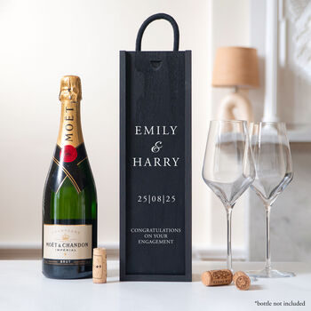 Personalised Engagement Bottle Box Gift, 5 of 10