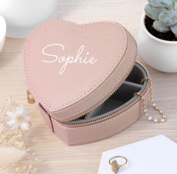 Personalised Heart Jewellery Case, 3 of 6