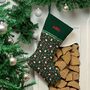 Personalised Christmas Stocking 'Festive Santa', thumbnail 2 of 2