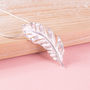 Silver Feather Pendant, thumbnail 1 of 3