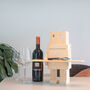 Personalised Robot Wooden Wine Box, thumbnail 1 of 5