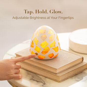 Selenite Sculpture Light, A Calming Crystal Gift, 7 of 12