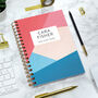 Personalised Colour Block Combined Diary And Notebook, thumbnail 5 of 12