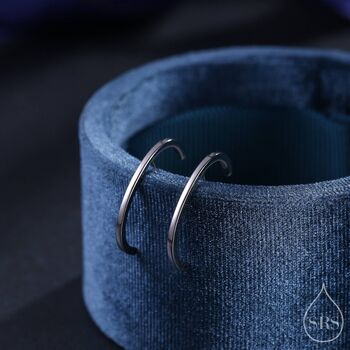 Sterling Silver Minimalist Skinny Earlobe Cuff Earring, 2 of 12