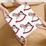 Personalised Christmas Rocking Horse Wrapping Paper, thumbnail 3 of 4