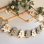 Personalised Wooden Christmas Bunting Charming Seasonal Garland For Home Decor, thumbnail 8 of 8