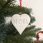 Noel Hanging Christmas Tree Heart Decoration, thumbnail 3 of 3