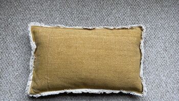 Dara Black Cotton Cushion, 30 X 50, 8 of 8