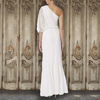 Ivory One Shoulder Evening Gown, 2 of 2
