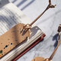 Italian Leather Bookmark With Splash Design, thumbnail 5 of 6