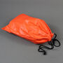 Black Leather Open Top Wash Bag With Orange Zip, thumbnail 2 of 7