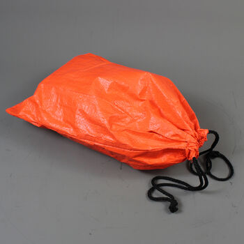 Black Leather Open Top Wash Bag With Orange Zip, 2 of 7