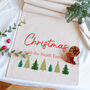 Christmas Trees Personalised Family Table Runner, thumbnail 3 of 4