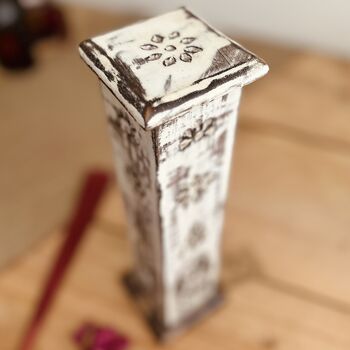 Wooden Incense Tower Incense Stick And Cone Holder, 8 of 11