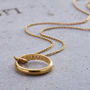 Personalised Secret Script Ring Necklace, thumbnail 4 of 12