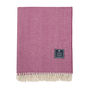 Kendal Long Supersoft Merino Wool Herringbone Blanket, thumbnail 11 of 12