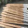 Personalised Wedding Favour Alternative Pencil Us In, thumbnail 2 of 2