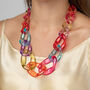 Chunky Multicolour Acrylic Statement Necklace, thumbnail 1 of 3