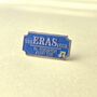 Blue Eras Tour Ticket Swiftie Enamel Pin Badge, thumbnail 1 of 3