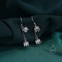 Sterling Silver Lily Of The Valley Dangle Earrings, thumbnail 5 of 10