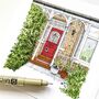 Personalised Front Door Illustration, thumbnail 5 of 9