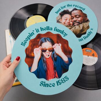 Personalised Photo Record Slipmat, 2 of 5