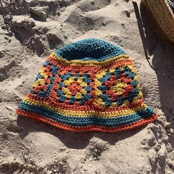 Granny Square Bucket Hat Printable Crochet Guide, 9 of 9