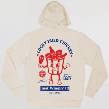 Lucky Fried Chicken Graphic Hoodie, 4 of 6