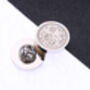 1956 70th Birthday Lucky Sixpence Coin Pin Badge, thumbnail 1 of 2