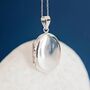 Personalised Sterling Silver January Birth Flower Locket – Snowdrop, thumbnail 6 of 11